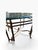 1960s Vintage Pair of Hollywood Regency Style Wrought Iron Side End Tables With Heavy Octagonal Glass Tops For Sale - Image 5 of 12