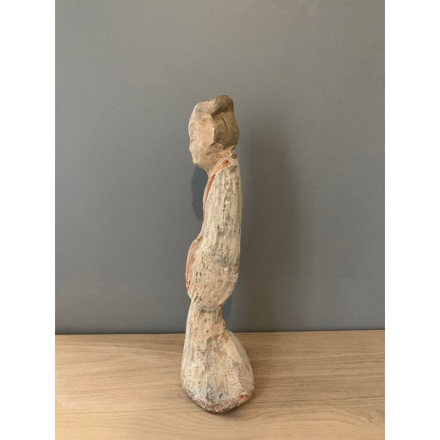15th Century & Earlier Terracotta sculpture of a court lady, Han Dynasty, 206 BC-220 AD, Mingqi, China, Archaeology For Sale - Image 5 of 7