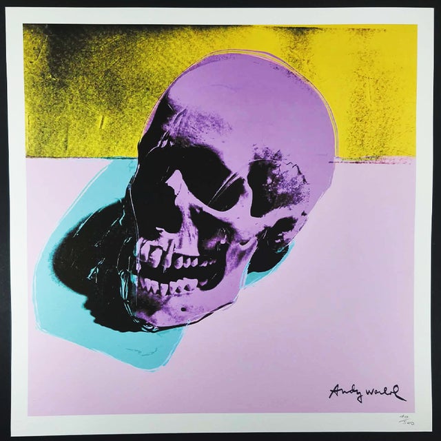 After Andy Warhol, Skull, Lithograph For Sale - Image 8 of 8