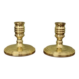 Pair of Vintage Baldwin Brass Candlesticks For Sale