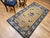 Vintage Chinese Art Deco Rug, Hand-Knotted Wool, Tan & Blue, 1900s, 4' x 7' For Sale - Image 4 of 14