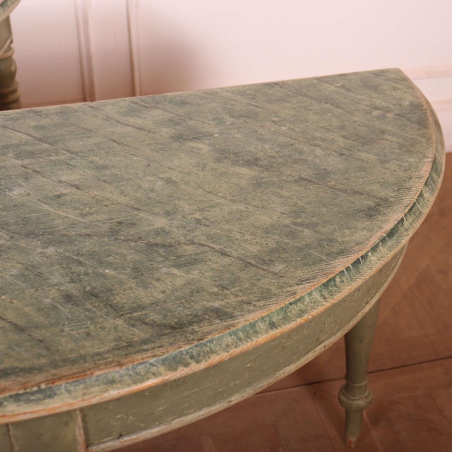 Swedish Painted Console Tables, Set of 2 For Sale - Image 5 of 10