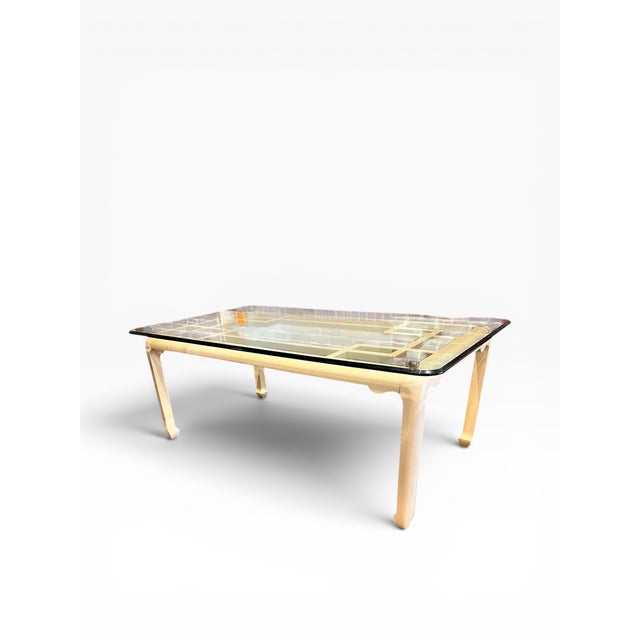 1990s Raymond Sobota 1990s Faux Goatskin Dining Table For Sale - Image 5 of 11
