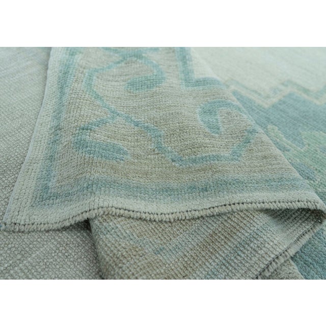 Ivory Turkish Oushak Rug 8'9" x 12'5" #19296 For Sale - Image 8 of 8