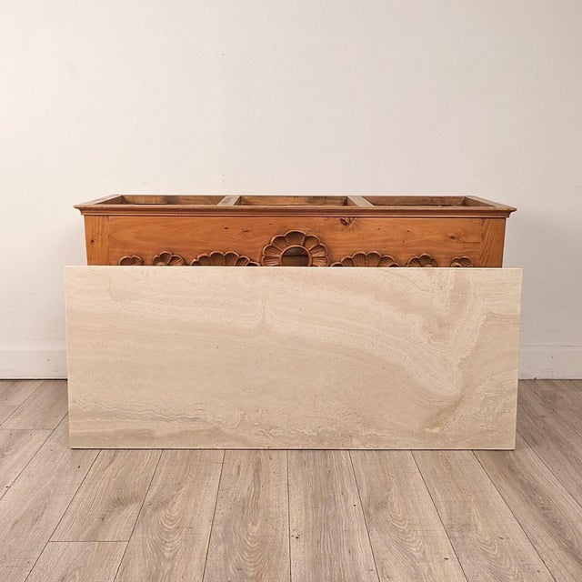 Vintage Baroque Style Pine Center Table For Sale - Image 11 of 12