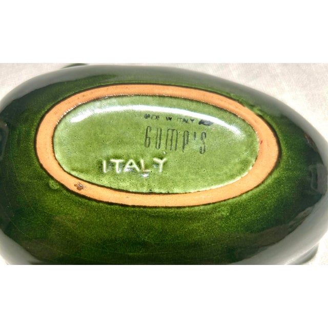 Ceramic MCM Italian Gump's Leaf Trinket Dish Catchall For Sale - Image 7 of 7