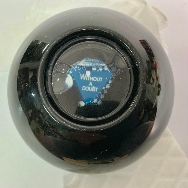 Blue Mid-Century Pop Culture Boho Chic Magic 8 Ball Game For Sale - Image 8 of 9