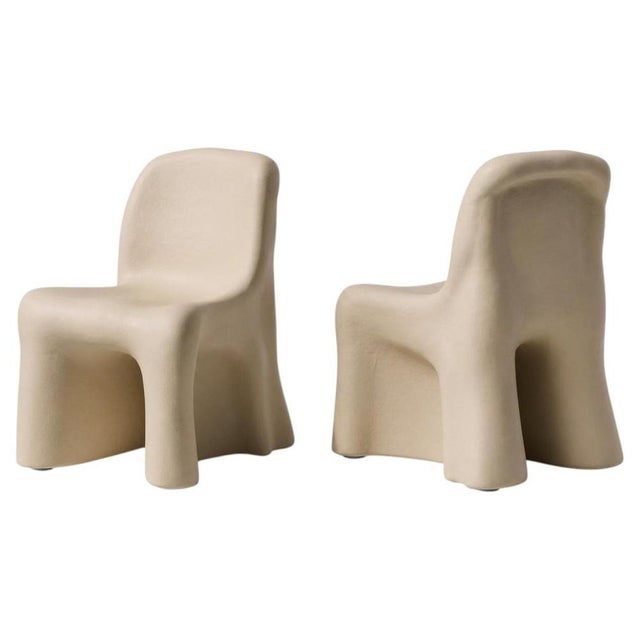 Vintage Dalila Beige Armless Outdoor Chairs by Gaetano Pesce for Cassina, Set of 2 For Sale - Image 18 of 18