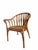 Contemporary Vintage Handcrafted Rattan Barrel Back Chair With Woven Seat For Sale - Image 3 of 13