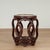 Pair of Vintage Chinese Carved Wood Garden Seats or Stands For Sale - Image 9 of 14