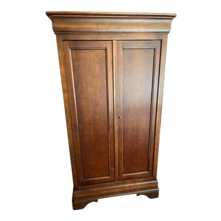 Vintage American Louis Philippe Style Armoire by Mt. Airy For Sale