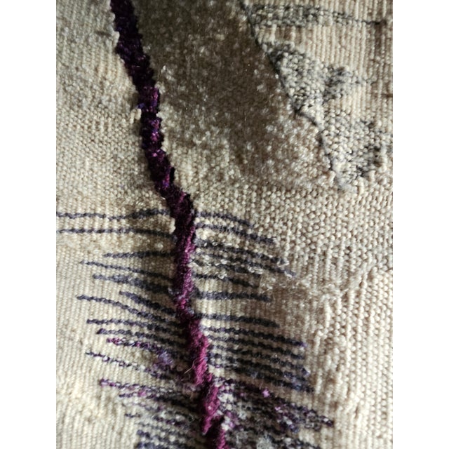 White Triangle VI: Law of Three Series - Hand Woven Contemporary Tapestry For Sale - Image 8 of 9