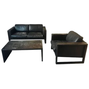 Cubic Livingroom Set by Walter Knoll for Walter Knoll / Wilhelm Knoll, 1970s, Set of 3