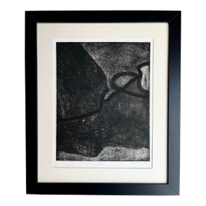 Vintage Modernist Abstract Etching by Oscar Murillo