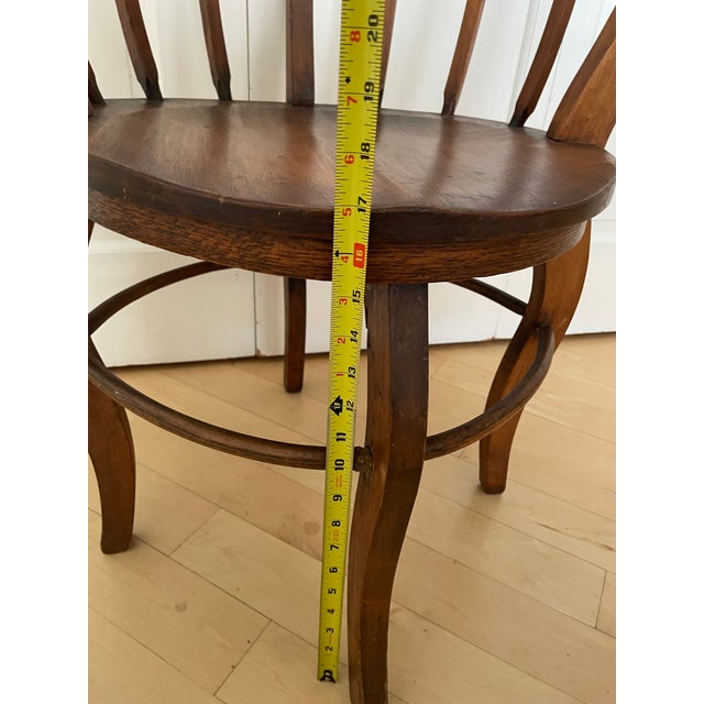 Antique Round Barrel Back Spindle Chair For Sale - Image 10 of 12
