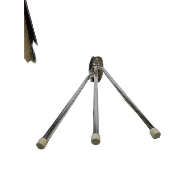 Mid-Century Hanger in Brass and Chrome, Poland, 1950s, in Worn conditions. Designed 1950 to 1959