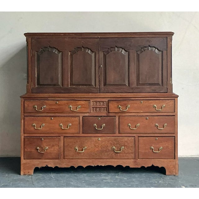 Vintage Boho Hand Crafted 18th Century Cabinet For Sale - Image 10 of 12