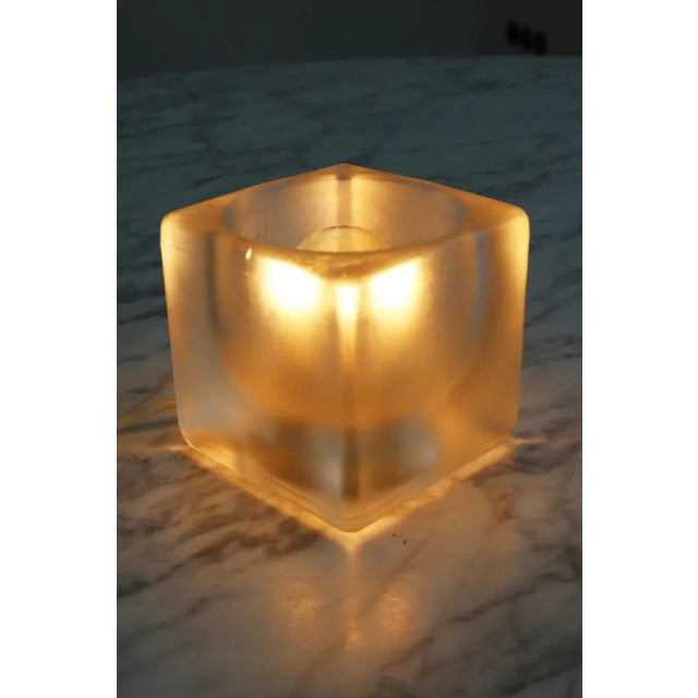 Vintage Space Age Ice Cube Table Lamp from Peill & Putzler, 1970s, in Very Good conditions. Designed 1970 to 1979 This...