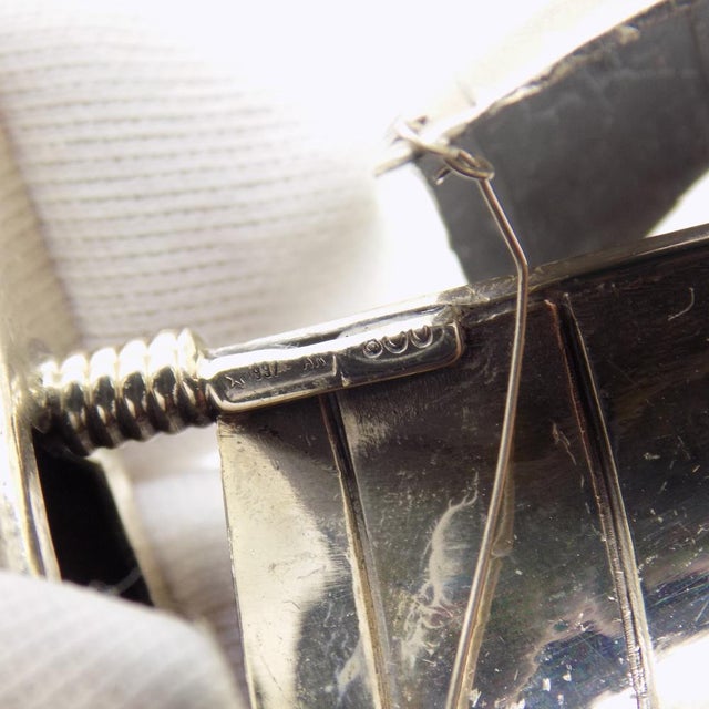 Vintage Italian Handmade Genuine Silver Sailing Ship Figurine Miniature, 1980s For Sale - Image 9 of 12