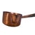A fine mid-20th century French copper saucepan, crafted with a riveted handle and practical pouring spout. Solid and well-...