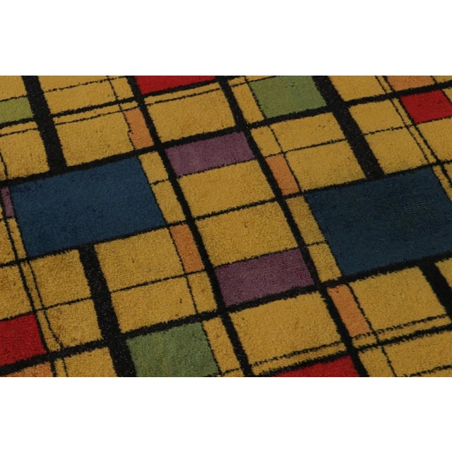 1960s 1960s Vintage Zeki Muren Art Deco Rug With Geometric Patterns For Sale - Image 5 of 7