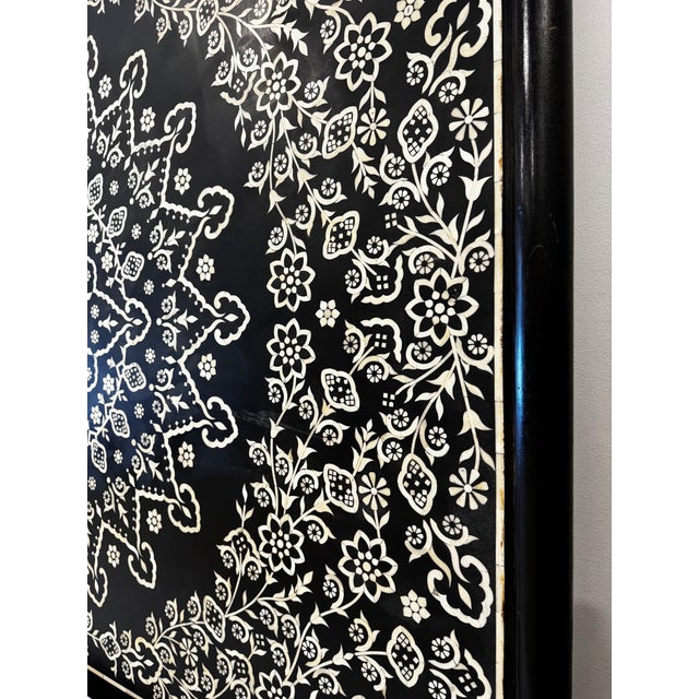 Traditional Anthropologie Mosaic-Inlay Bed King Headboard For Sale - Image 3 of 6