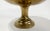 Vintage Scalloped Brass Compote on Pedestal For Sale - Image 4 of 7