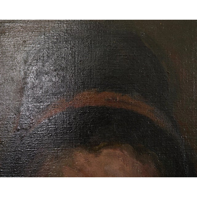 Mid-Century Modern Italian School Portrait of a Lady For Sale - Image 14 of 18