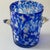 Blue 1980s Venini Murano Style Blown Glass Blue and White Ice Bucket For Sale - Image 8 of 8