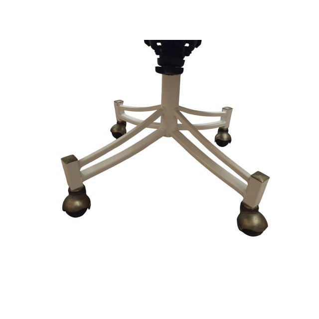 Vintage Milo Baughman Style Directors Chairs Swivel Castors Postmodern Vintage For Sale - Image 15 of 17