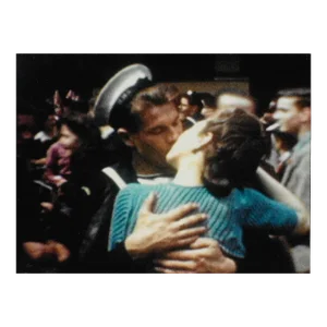 British Sailor Kissing Lady Photograph