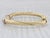 Metal David Yurman 0.30ctw Diamond Cable Cuff Bracelet 18k Yellow Gold 6" Flexible For Sale - Image 7 of 7