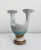 Mid-Century Modern 1970s Ceramic Candle Holder Vase, Signed For Sale - Image 3 of 12