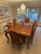 1980s Karges Vintage Dinning Room Table 48 X 72 Expands to 132 Included 8 Chairs and 3 Inserts (Leaves) For Sale In Los Angeles - Image 6 of 9