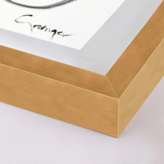 Contemporary Noir Et Blanc Diptych by Lesley Grainger in Gold Frame, Small Art Print For Sale - Image 3 of 4