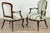 English Late 18th Century Pair of George III Open Armchairs For Sale - Image 3 of 6