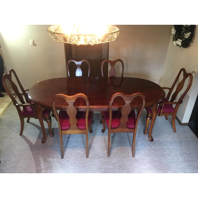 Vintage Dixie Furniture Co Cherry Dining Set