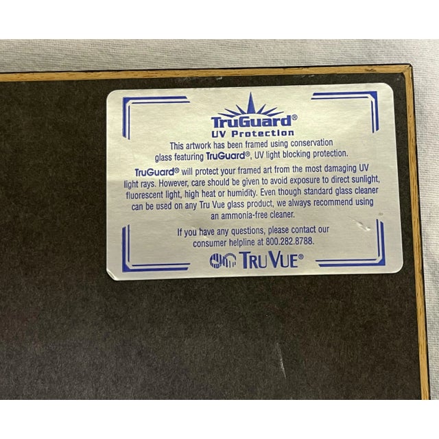 Vintage Keith Haring Style Tribal Tattoo Art Lithograph on Tapa Cloth For Sale - Image 11 of 12