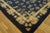 Textile 1920s Navy Blue Floral Shou Antique Chinese Art Deco Rug 8' 2''x 9' 10'' Knotted Wool Carpet For Sale - Image 7 of 12