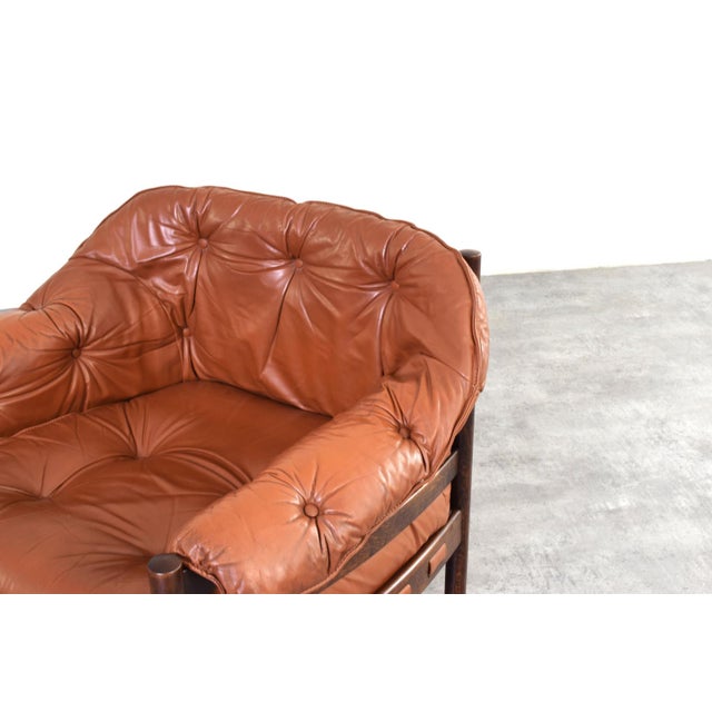 Mid-Century Oak & Leather Armchair by Arne Norell for Coja, 1960s For Sale - Image 10 of 13