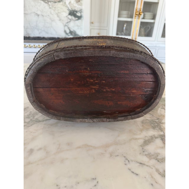 Early 20th Century Vintage French Wood,Fruit Picking Basket. For Sale - Image 5 of 5