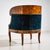Dark Green Pair of Biedermeier-Style Walnut Bergères, Italy, 2nd Half 19th Century For Sale - Image 8 of 8