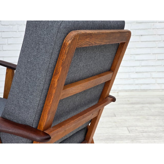 Set of Vintage Danish Armchairs in Furniture Wool and Teak and Oak, 1960s For Sale - Image 4 of 18