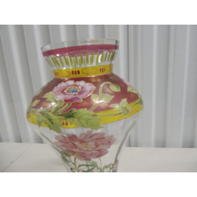 Art Nouveau Style Hand-Blown Vase For Sale In Tampa - Image 6 of 11