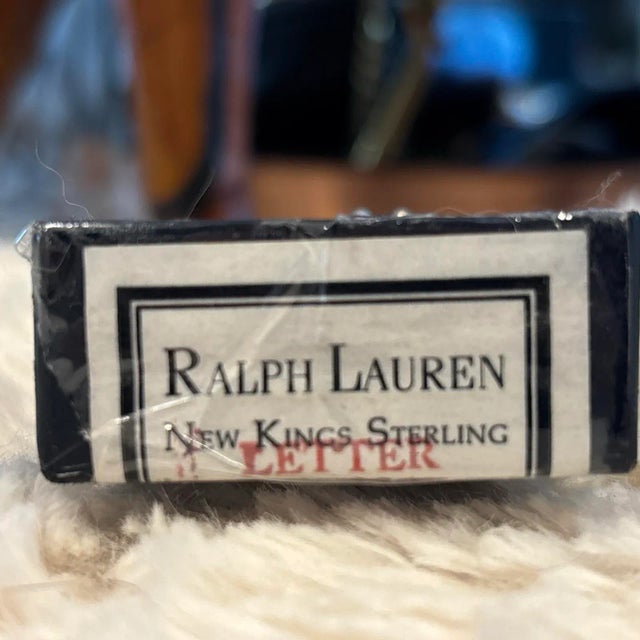 Silver Rare Vintage Ralph Lauren Sterling Silver Ornamental Letter Opener For Sale - Image 8 of 10