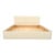 Postmodern Cream Lacquer Laminate King Size Bed Frame For Sale