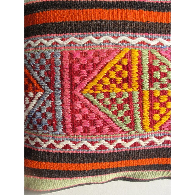 Textile Kilim Rug Pillow For Sale - Image 7 of 11