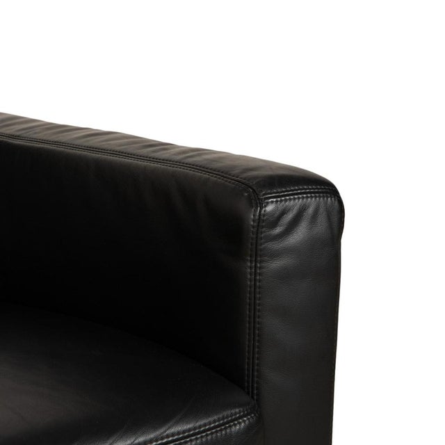 Modern Black Leather Armchair from Koinor For Sale - Image 3 of 15