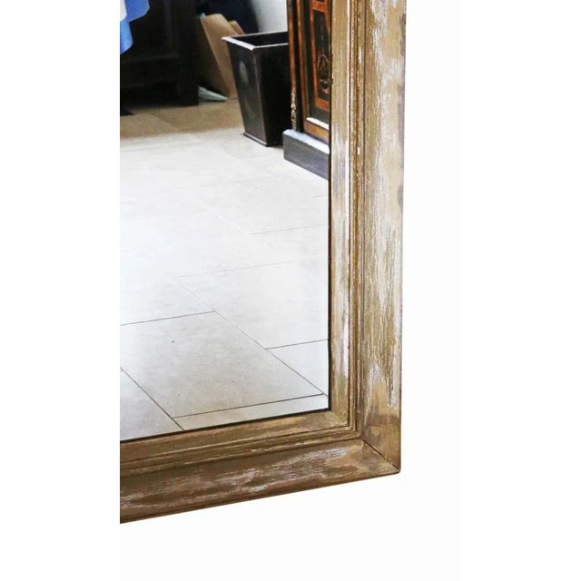 Large 19th Century Distressed Overmantle Wall Mirror For Sale - Image 3 of 7