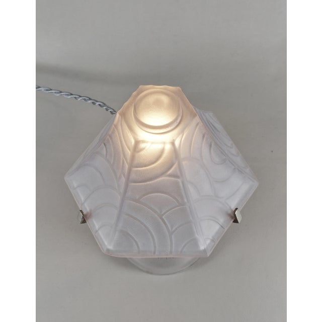 French Art Deco Table Lamp by Pierre d'Avesn Lorrain Daum - 1930 France For Sale - Image 6 of 12